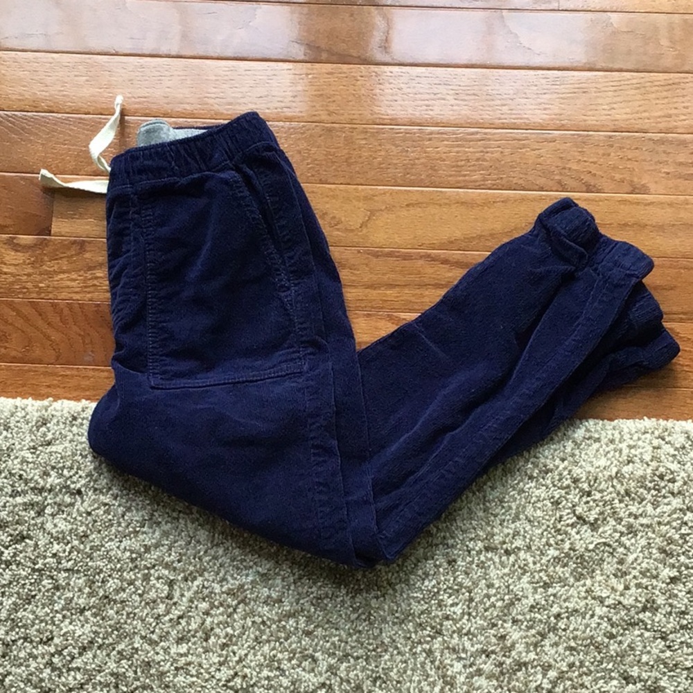 Hanna Andersson blue jogger corduroy pants size 8
